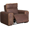 Picture of Italian Leather Power Recliner with Adjustable Hea