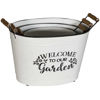 Picture of White Welcome Garden Container