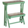 Picture of Green Wooden Standing Shelf