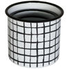 Picture of Set of 3 Black White Metal Containers