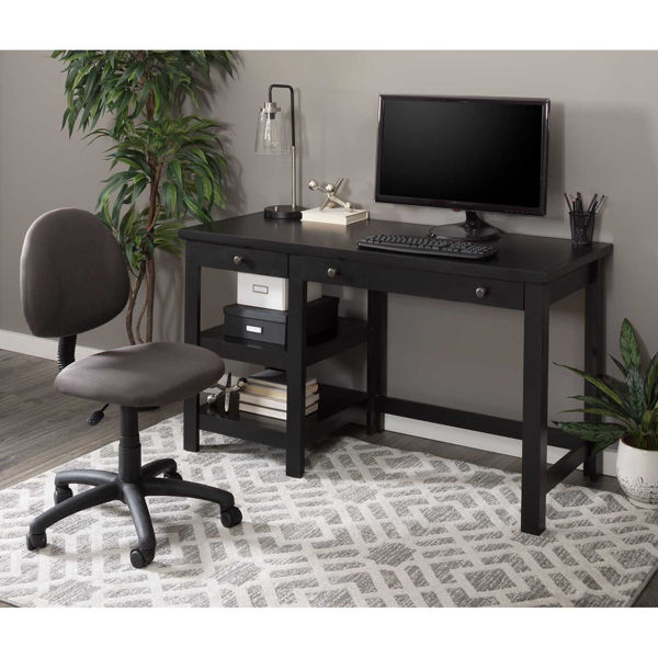 Black 54-Inch Computer Desk | DE5431 BLACK | | AFW.com