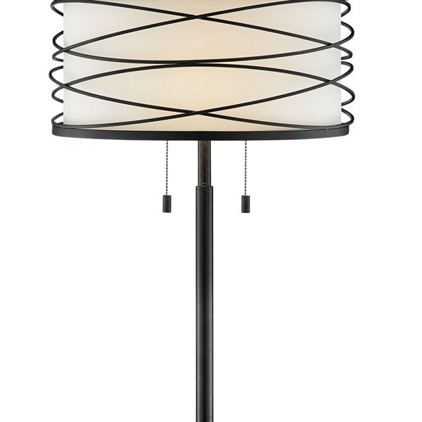 Picture of Lumiere Metal Swirl Table Lamp