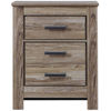 Picture of Zelen Warm Gray Two Drawer Nightstand