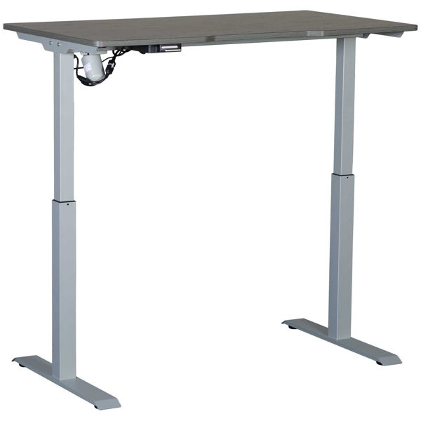 Magnus Electric Grey Standing Desk | SDG | AFW.com