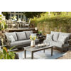 Picture of Visola Sofa with cushions and 2 throw pillows