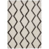 Picture of Pattern Shag Grey On White