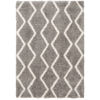 Picture of Pattern Shag White On Grey 5x7 Rug