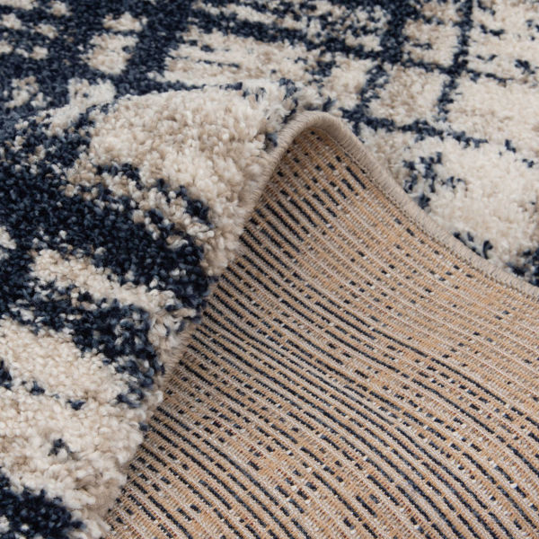 Ok Badger Cream Navy 8x10 Rug | 164-OK9450-81 | AFW.com