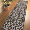 Picture of Easy Clean Grey Ikat 2x7 Rug