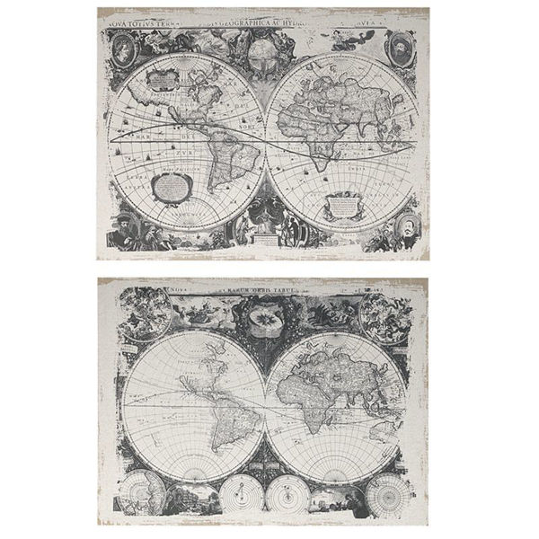 Picture of Set of 2 Antique Map Wall Art
