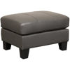 Picture of Aria Gray Leather Ottoman