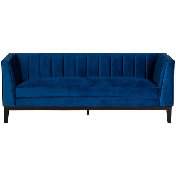 Calais Royal Blue Sofa Afw Com, Star Furniture Blue Sofas
