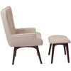 Picture of Dalton Beige Tufted Chair and Ottoman