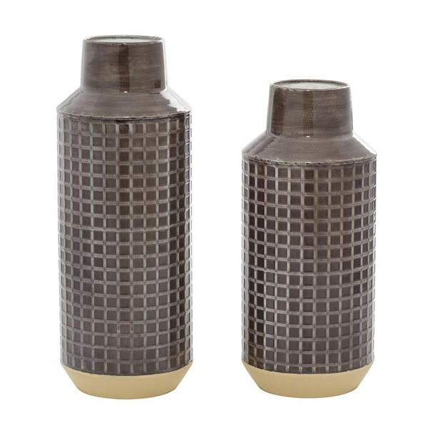 Picture of Set of 2 Metal Vases