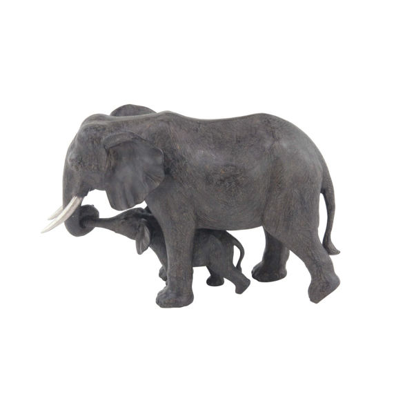 Picture of Mother and Baby Elephant Sculpture