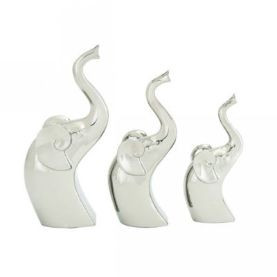 Picture of Set 3 Silver Elephants