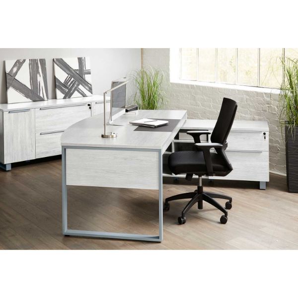 Picture of Fontana Executive Desk, White