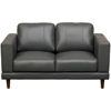 Picture of Hampton Charcoal Leather Loveseat