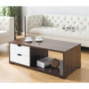 Picture of Dark Walnut and White Coffee Table