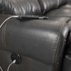 Picture of Drew Gray Leather Power Reclining Sofa