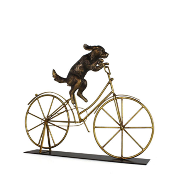 Picture of Dog on Bicycle Decor
