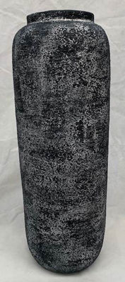 Picture of Black/Charcoal Textured Cylindar Large Floor Vase