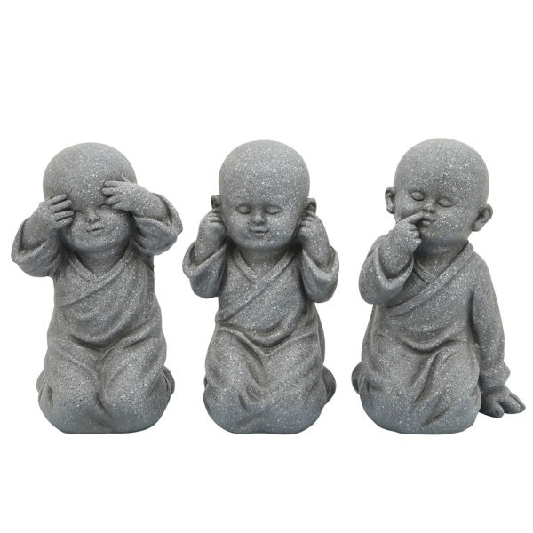 Picture of S/3 Baby Monks Gray