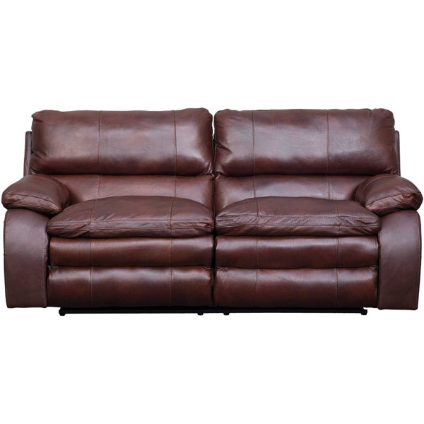 Picture of Verona Italian Leather Reclining Sofa