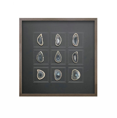 Picture of Natural Agate In Wood Frame