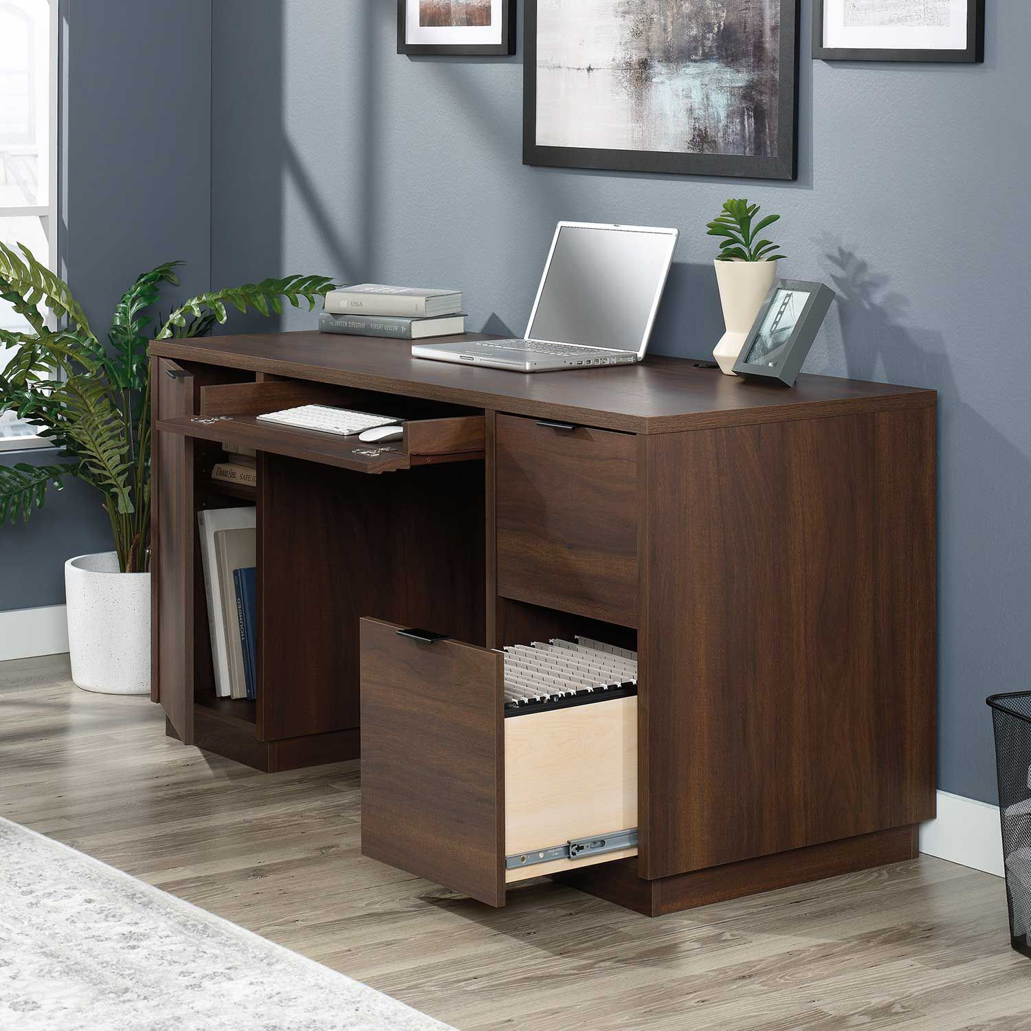 Englewood Spiced Mahogany Computer Desk 426918 12 Sauder Woodworking 0464