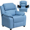 Picture of Deluxe Padded Contemporary Light Blue Kids Recline