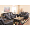 Picture of Chocolate Italian Leather Glider Recliner