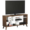 Picture of 60" Puzzle Dark Walnut and White TV Stand