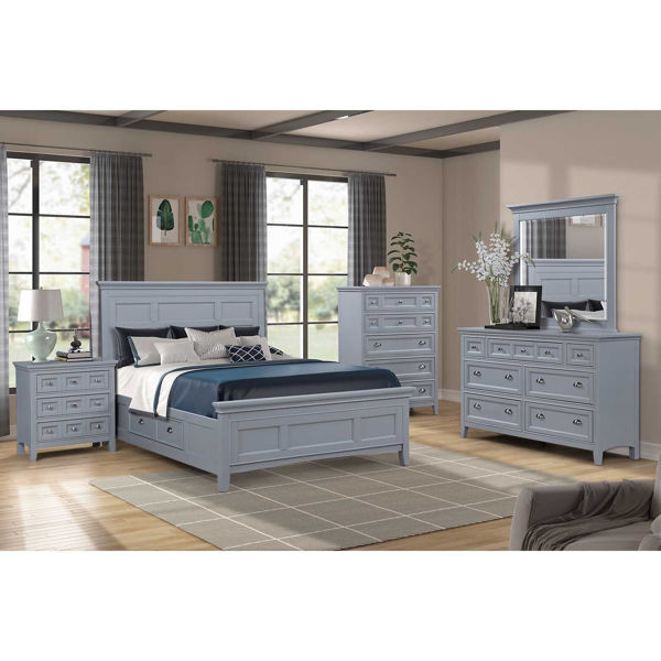 Madison Grey Twin Storage Bed | MG-TBED | AFW.com