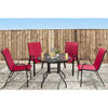 Picture of Beverly 5 Piece Set Round Table Red Chairs