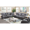Picture of Jax Gray 3 PC Leather Power Recline Sectional
