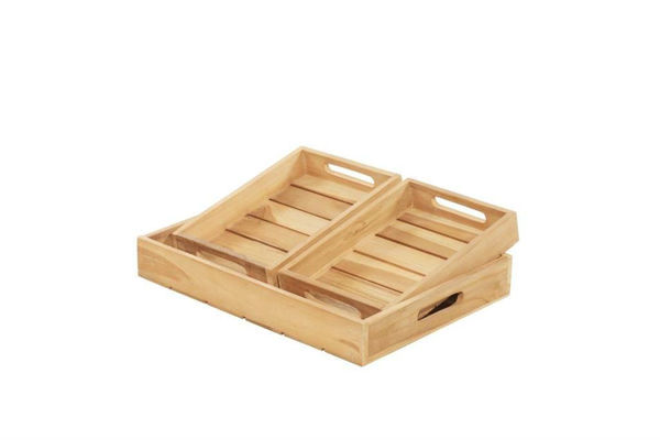Picture of S/3 Teak Wood Trays