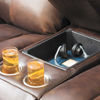 Picture of Positano Leather Reclining Console Loveseat