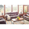 Picture of Positano Leather Reclining Console Loveseat
