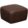 Picture of Chocolate Fabric Rivet Ottoman