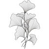 Picture of Delicate Leaves Metal Wall Decor