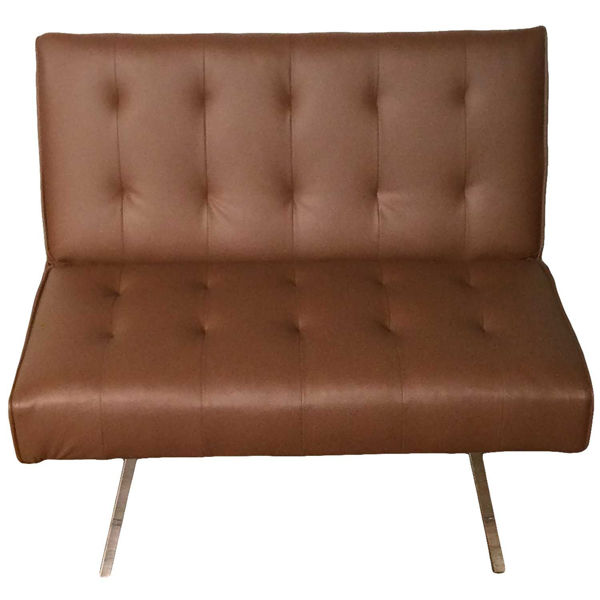 Picture of Brown Durahide Click Clack Sofa