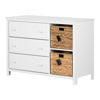 Picture of Cotton Candy - 3-Drawer Dresser, White 