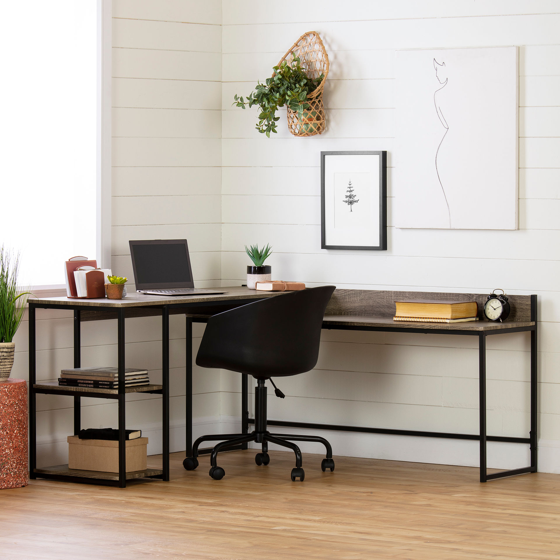 12799 Evane L-Shaped Desk by South Shore | AFW.com