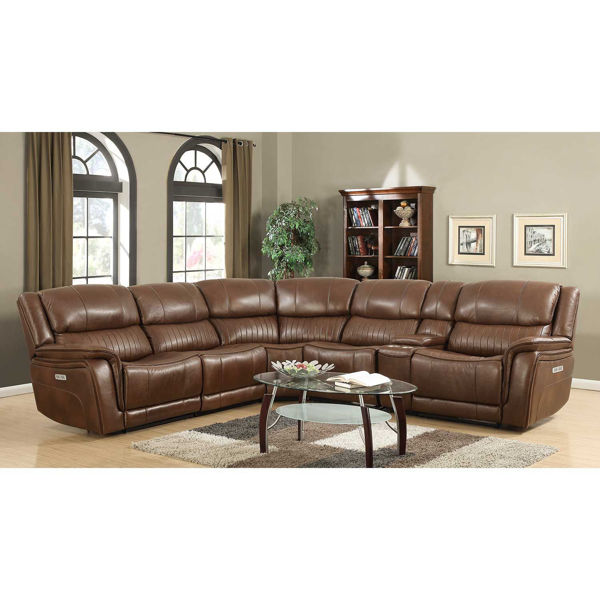 Picture of Denali 6PC Leather Dual Power Reclining Sectional