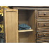 Picture of Pine Isabella 6-Drawer Door Dresser