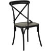 Picture of Iron X-Back Side Chair, Black