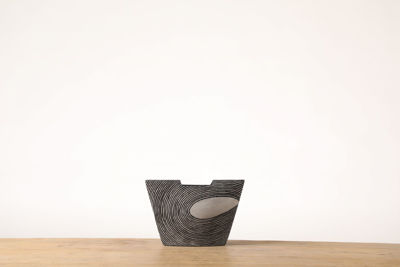 Picture of Reverse Angle Dark Gray Vase