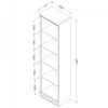 Picture of Morgan 5-Shelf Narrow Bookcase * D