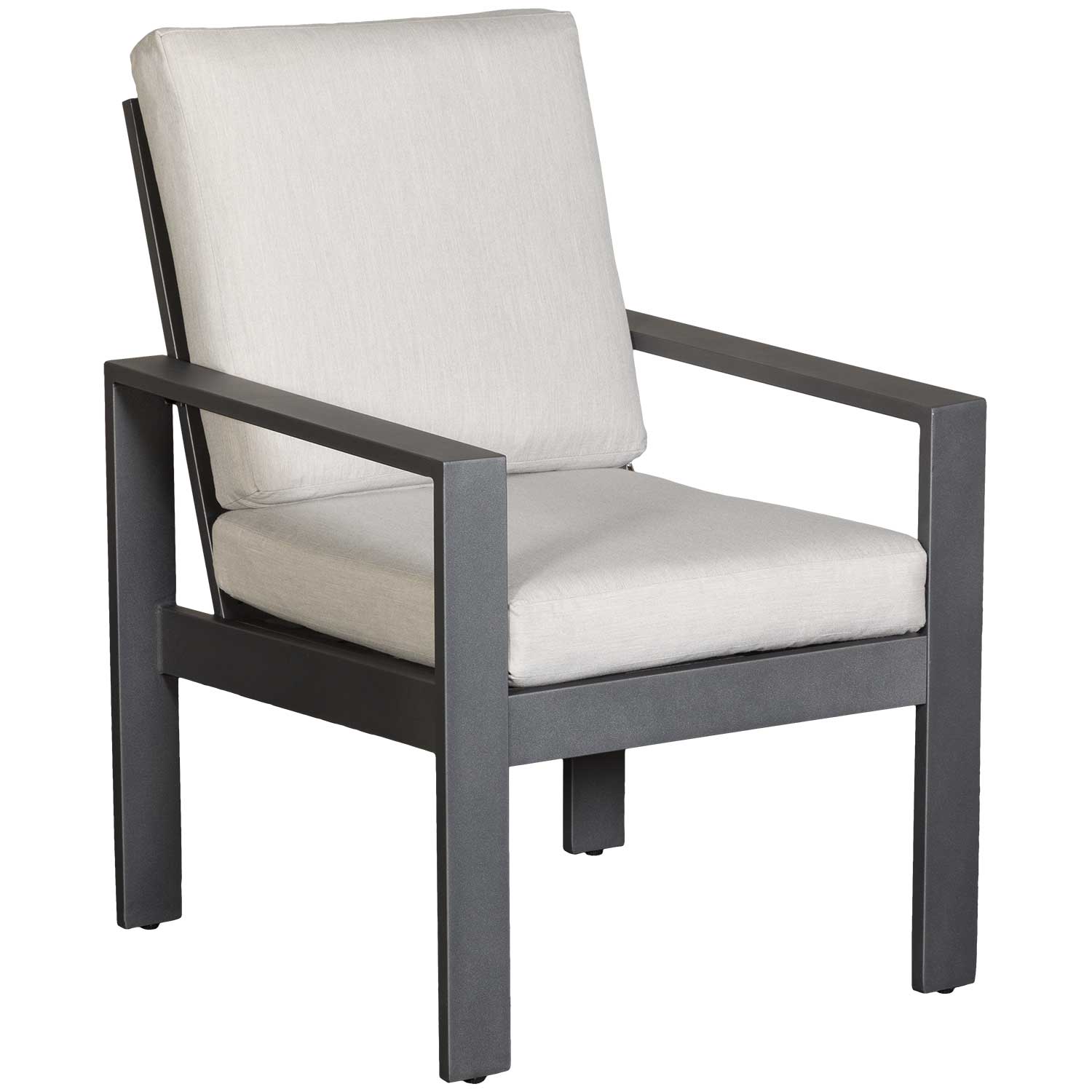 Alassio Grey Dining Chair With Cushion | ALAS-DC